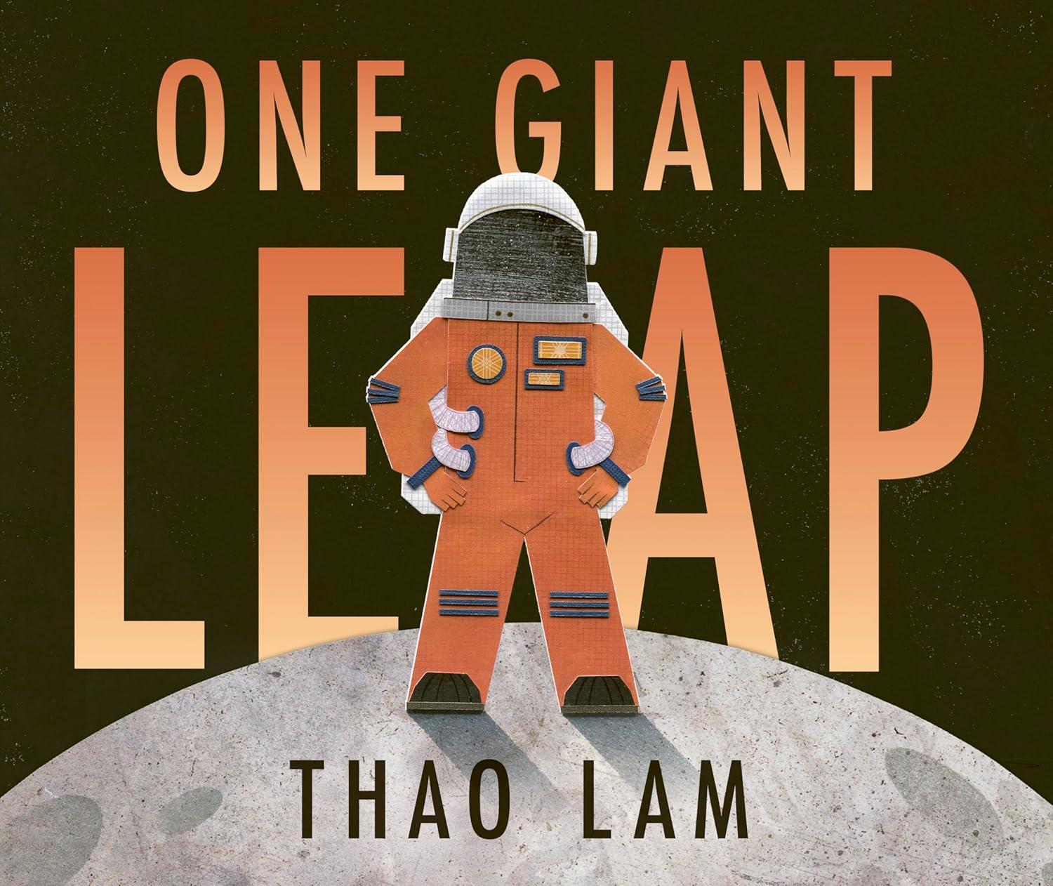 Book cover of astronaut on the moon